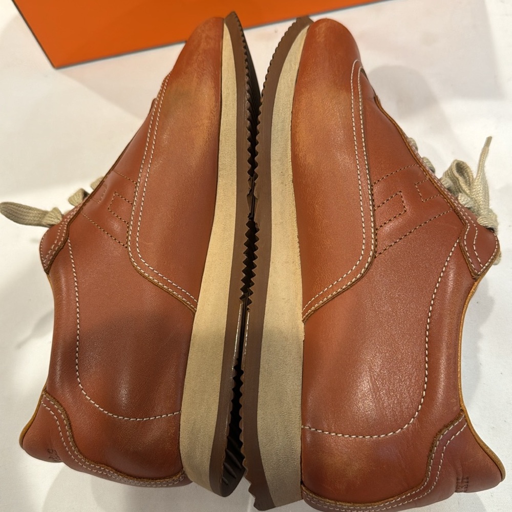 Authentic Hermes Quick Leather Sneakers - Picture 4 of 15